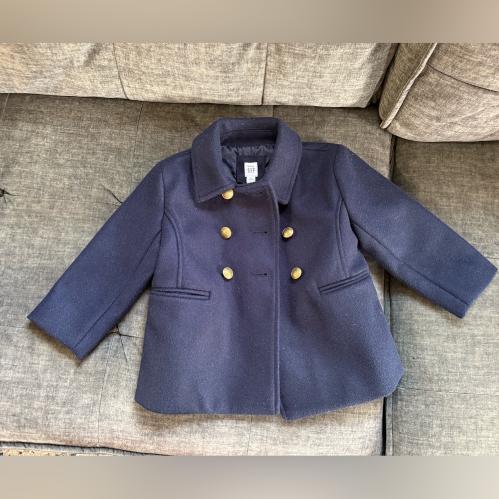 Navy blue Peacoat for toddler 4T
